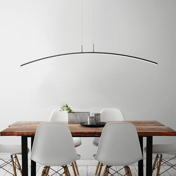 Lights of Scandinavia - Horizon - Remote control Modern LED Pendant Lights For study Kitchen Dining Living Room Cord Hanging Lustre Indoor Lamps Input AC90-260V 1. Cool White / Warm White --- No Remote Control,Only one color 2. Brightness Dimmable----- With Remote Control (It can adjust light color from cool white to warm white, and can adjust brightness from weak to strong) 3. Voltage: 110v/120V/130V/220V/230V/240V All can use 4. Size: 120cm 24w 5. Remote Control Means Brightness + Color Temperature 6. Light source Included or Not: Yes Cool White no remote: Only one color(6000K-6500K) ,No remote Warm White no remote: Only one color(3000K-3500K) ,No remote Brightness Dimmale: Have Cool white,natural white,Warm White. Include a remote